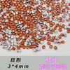 5A Vermelho Laranja Chanfrado Fundo Plano Zircônia Mini Diamante Enfeites, Lote Inteiro Brilhante Olho de Cavalo Unhas Usáveis DIY Nail Art Diamantes