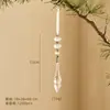 Decoración Navideña Colgante de Nuevo Producto Transfronterizo Perla de Hielo Gota de Agua Cadena Colgante Copo de Nieve Transparente Colgante Acrílico