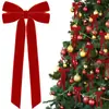 Laço de veludo vermelho transfronteiriço árvore de Natal cerimônia em casa sala festa de aniversário porta casamento decoração de feriado