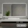 Selección premium de espejos de baño, espejos de maquillaje acrílicos de pared, espejos blandos sin perforación, antivaho e impermeables