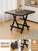 Mesa Plegable, Mesa Pequeña Portátil para Apartamentos de Alquiler, Mesa de Comedor para el Hogar, Mesa Cuadrada, Mesa Pequeña para Montar Puestos
