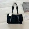 Bolso de axila vintage transfronterizo de otoño para mujer, nuevo modelo 2026, gran capacidad, casual, bolso de hombro, bolso tote de gamuza