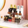 Prateleira de Exibição de Armazenamento de Perfume para Mesa Acrílica de Luxo Leve Suporte de Exibição Transparente em Camadas Armazenamento e Organização de Temperos para Cozinha