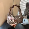 Bolso de mano con estampado de lunares de moda transfronterizo 2026 otoño nuevo elegante y único bolso de hombro cruzado bolso tipo empanada