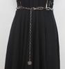 Cadena de metal para cintura, accesorio para mujer, cinturón fino, cadena para pantalones, cadena de moda, decoración que combina con todo, cadena para falda.