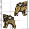 Los más vendidos de Amazon Nueva Serie de Animales Perro de Aleación Antigua Colgante Colgante Pulsera DIY Collar Accesorios de Joyería