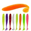 Atacado de fábrica de pesca explosiva t-cauda isca macia 7cm2g Luya isca T-cauda macia verme encaracolado cauda isca de pesca monocromática T-cauda isca