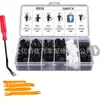 Caja Personalizada Transfronteriza de 100 Piezas con Hebillas, 6 Tipos de Hebillas Universales para Coche, Juego de Soportes de Nylon para Parachoques
