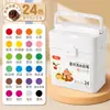 Plumones Acuarela Lavables de Color Verdadero 24 Colores Solubles en Agua Especiales para Niños Artísticos para Dibujo al Por Mayor
