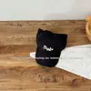 Gorra de Béisbol de Secado Rápido Estilo Coreano con Estampado de Letras para Niños, Visera Personalizada para Cola de Caballo para Niños y Niñas, Sombrero Ligero de Verano para el Sol