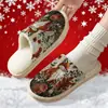 Fornecimento Exclusivo Transfronteiriço de Pantufas de Algodão com Estampa de Vaca das Terras Altas para Homens, Pantufas de Casal para Outono e Inverno, Pantufa de Pé Transfronteiriça Jit Peça Única Dropshipping