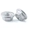 Tuerca de brida de aleación de aluminio 6061 tuerca hexagonal antideslizante anti-aflojamiento conector con dientes acolchados tapa de tornillo M4M5M6M8