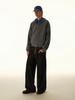 Jeans Anchos Rectos Simples Retro Sueltos para Hombre Rumeng 2025 Primavera y Otoño con Diseño de Botón Perezoso Pantalones Largos de Pareja