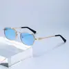 2026 Gafas de sol de metal de alta calidad al por mayor, personalizadas, con montura completa poligonal, anti-UV, nuevas, transfronterizas europeas y americanas