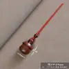 Pingente Espada Sete Estrelas em Forma de Gota de Chuva de Jequitibá Fulminado, Ornamento Decorativo, Borla de Vassoura, Pequeno Acessório de Madeira, Pingente de Bolsa
