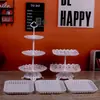 Adornos para mesa de postres soporte de exhibición desechable juego de tazas para pasteles y frutas decoración de mesa de buffet frío de cumpleaños soporte para pasteles decoración