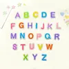 Qiansheng Patches Bordados Coloridos Estilo Coreano Letras Inglesas Dopamina 26 Letras Pequenas Patches de Decoração para Roupa Bolsa