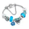 Joyería transfronteriza flor de durazno de diez millas hermoso estilo Panjia popular pulsera DIY mariposa de diamante colgante LOVE