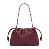 2024 Luojia Nuevo Bolso Flamenco* Bolso Nube Bolsa de la Suerte Nuevo Estilo Chino Bolso de Hombro Simple Bolso para Debajo del Brazo Versátil de Moda