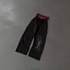 Pantalones Casuales de Doble Cintura con Estampado de Letras Estilo Americano Moderno Streetwear Punk Hip-Hop Y2K Temporada de Otoño