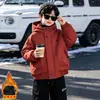 Ropa de Otoño/Invierno para Niños GR Chaqueta Acolchada de Algodón 2026 Nueva Moda Mediana/Grande Parka Gruesa para Niños Chaqueta de Algodón de Moda