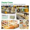 Caja transparente sellada de plástico grueso para dulces, chocolates y alimentos cuadrados