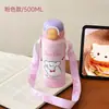 Taza térmica de dibujos animados para doble bebida, linda y relajante, taza de acero inoxidable 316 para doble bebida, gran capacidad, aislamiento duradero, taza para estudiantes