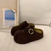Mules Casuais Fechadas Confortáveis para Mulheres, Novidade Primavera 2026 Versátil Solado Grosso Macio Antiderrapante Estilo Birkenstock