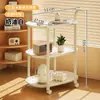 Carro Móvil, Soporte Pequeño para Flores, Mesa Auxiliar para Sofá, Gabinete Lateral Creativo, Estante de Almacenamiento, Mesa, Sala de Estar, Comedor, Mesa para Snacks