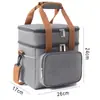Amazon Nuevo Caliente Bolsa Aislante Impermeable de Doble Capa Gran Capacidad Portátil Portátil Bolsa de Hielo Estuche Aislante para Picnic al Aire Libre