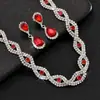 Nuevo Diseño de Anillo Más Vendido Moda Collar de Perlas y Pedrería Aretes Pulsera Accesorios de Novia