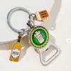 Pingente de chaveiro de cerveja americana criativa cross-border pai trama abridor de garrafas de metal chaveiro pingente atacado