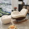 Sillón mecedor de sofá perezoso, reclinable de dormitorio, silla de ocio para adultos, sillón mecedor de ocio individual para sala de estar y balcón, adecuado para dormir y acostarse