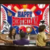 Amazon Tema Deportivo Fiesta de Cumpleaños Decoración Tela de Fondo Béisbol Suministros de Arreglo de Cumpleaños Banner de Fondo