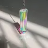 Juego de 3 piezas cristal atrapasol prisma colgante para decoración de ventana AB arcoíris creador colgante de jardín