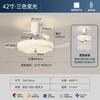 Luminária de Quarto Estilo Creme 2025 Novo Estilo Francês Lâmpada Quente de Proteção para os Olhos Simples e de Alto Padrão Ventilador de Teto para Quarto Principal