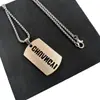Nuevos Collares Personalizados de Acero de Titanio que No se Desvanecen para Hombres y Mujeres, Accesorios de Moda Versátiles de Marca Hip-Hop Trendy, Cadenas para Suéter de Pareja