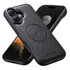 Suteni es Adecuado para Funda de Teléfono Móvil Iphone18Promax, Funda de Cuero de Manzana con Patrón de Lichi, Carga Inalámbrica Magsafe