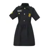 Disfraz de Policía Infantil para Halloween Juego de Rol Uniforme de Policía Femenina Traje de Fiesta de Disfraces de Halloween
