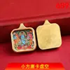 Ano do Cavalo Doze Zodíacos Colar do Bodhisattva Samantabhadra Oito Budas Guardiões Thangka Pingente Tai Sui Dai Ni Lai