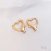 Chaveiro Gato Estrela de Cinco Pontas Banhado a Ouro 14K de Cor Duradoura Fecho de Lagosta com Mola em Formato de Coração Fivela de Bolsa Acessórios para Joias Artesanais DIY
