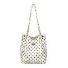 Bolsa de ombro de grande capacidade 2026 Bolsa tote de bolinhas estilo coreano nova bolsa de ombro versátil bolsa de mão da moda