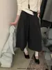 Imagina SAILORMOON Otoño Estilo Coreano Perezoso Suelto Versátil Cintura Alta Acortados Rectos Pantalones Casuales 72069