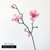 Flores de Magnolia Artificiales en Nuevo Estilo Chino para Entrada Mesa de Té, Decoración de Mesa de Comedor con Flores Artificiales, Adornos para Sala de Estar, Gabinete de Vino, Bouquet Decorativo para Mueble de TV