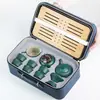 Juego de Té Portátil para Viaje Traje al por Mayor Logo Juego de Té Kung Fu Regalo de Negocios al Aire Libre Juego de Té al por Mayor Simple