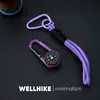 Brújula Termómetro Wellhike para Exteriores Doble Uso Camping Alta Precisión Supervivencia en la Jungla Gancho para Lona de Tienda DC