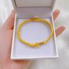 Nueva pulsera de media pulsera con cuentas de la suerte Ruyi retro de alta calidad, regalo para mujer, joyería, gran oferta