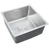 Bancada de Barra Espessa de Aço Inoxidável 304 Transfronteiriça Pia de Cozinha Ilha Pequena de Abaixo da Bancada Bacia para Lavar Vegetais Mini 4444