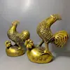 Adornos de Gallo de Latón Bolsa de Gran Fortuna Gallo Zodiaco Pollo Dinero Pollo Decoraciones