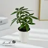 Folha de Felicidade Artificial Mini Bonsai Interno Planta Verde Artificial Criativa Decoração Mesa de Sala de Estar Adorno para Fotografia